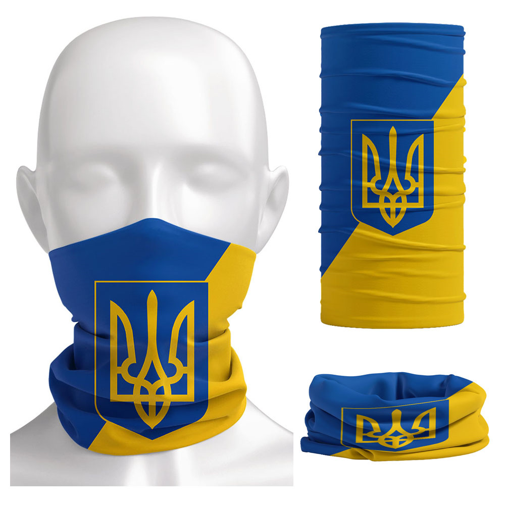 Motorcycle Gear Pattern - Бандана с украинским принтом флага, головной