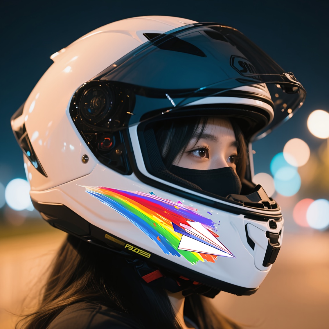 Motorcycle Gear Pattern - Наклейки для мотоциклетных шлемов, 2 листа