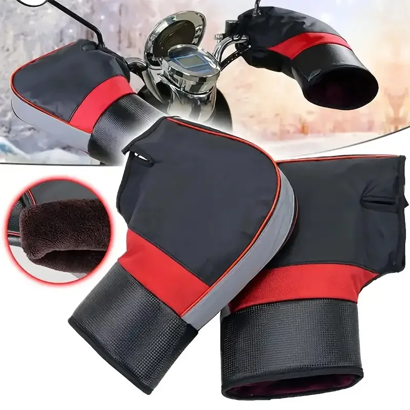 Motorcycle Gear Protection - Мотоциклетные муфты на руль, толстые, теплые,