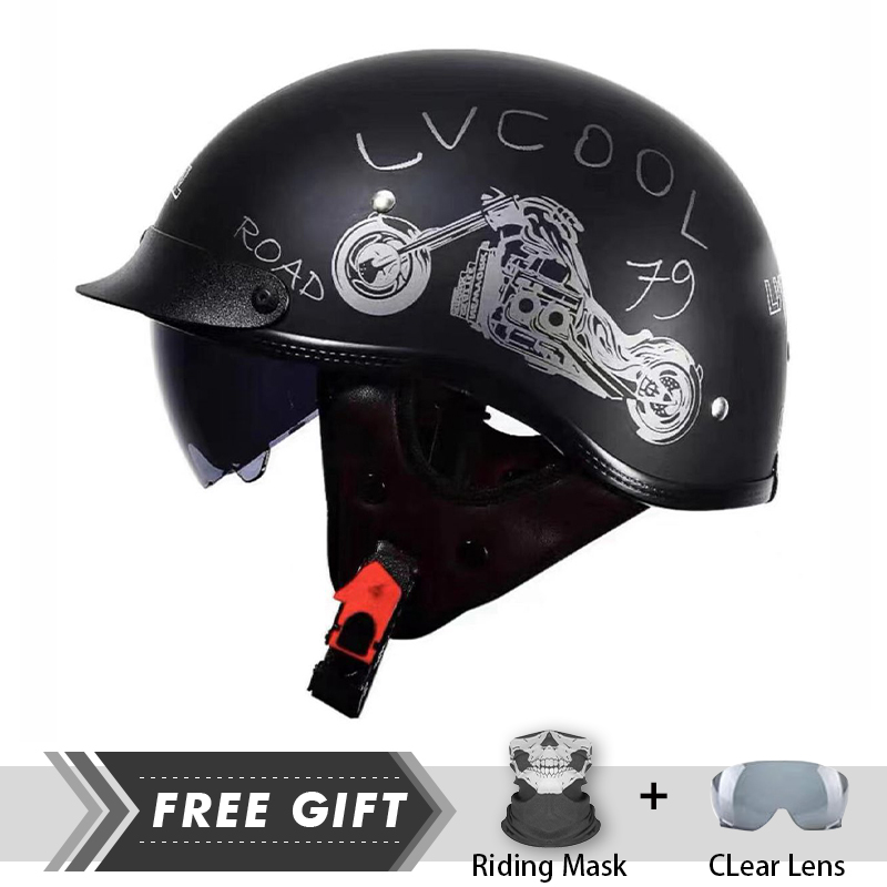 Шлем на пол лица унисекс, АБС- – обзор и цена Motorcycle Gear Store
